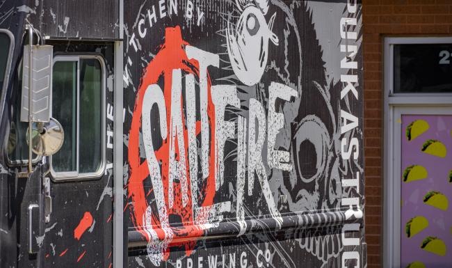 graffiti on a wall